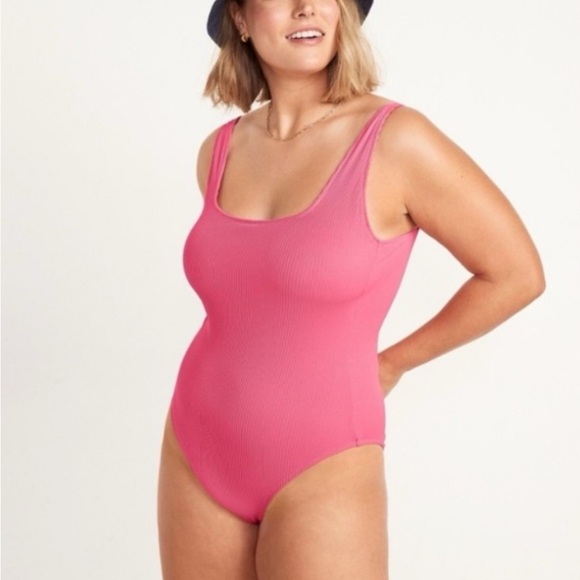 Old Navy Pink Women's One Piece Swimsuit - Picture 2 of 8